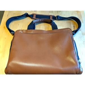 Jack Spade Boarskin and Nylon Split Briefcase